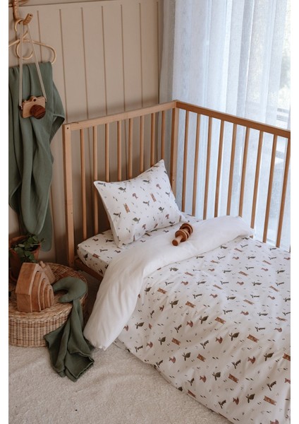 Bebek Boy Nevresim Takımı (100X150) | Woodland