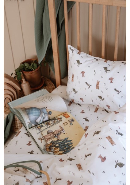 Bebek Boy Nevresim Takımı (100X150) | Woodland