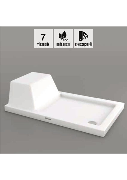 Pandora Dikdörtgen Oturmalı Duş Teknesi, Flat fiyatları