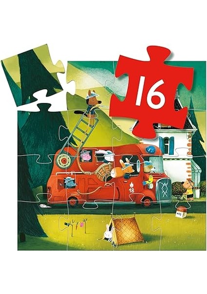 Dekoratif Puzzle 16 Parça The Fire Truck Dj0 fiyatları