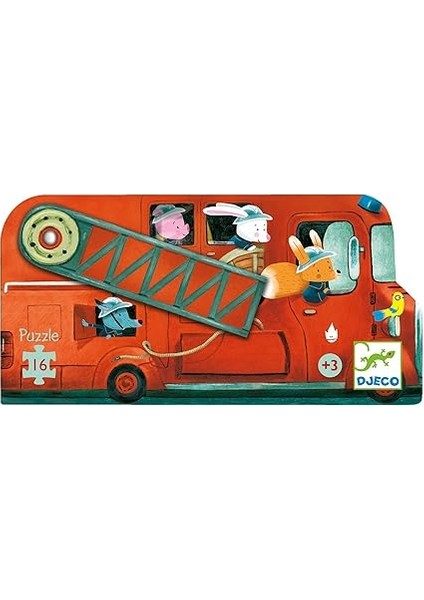 Dekoratif Puzzle 16 Parça The Fire Truck Dj0 modelleri