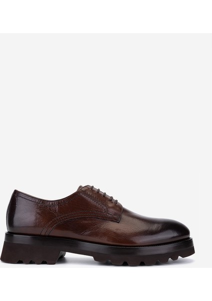 Erkek Hakiki Deri Kahverengi Klasik Ayakkabı 987 400 Erk Ayk SK25-26 Kahve Bfl