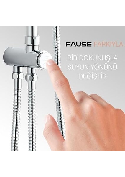 Teleskopik Kolonlu Tepe Duş Seti Robot Duş Yağmurlama Pirinç El Başlıklı KDS102-2 fırsatları