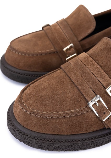 Kadın Hakiki Deri Vizon Loafer Ayakkabı 1061 5135 Bn Ayk SK25-26 Sugero Suet modelleri