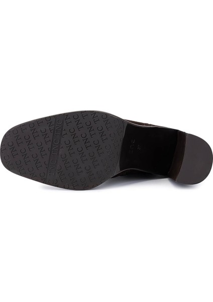 Kadın Hakiki Deri Kahverengi Süet Topuklu Bot 33 5520 Bn Bot SK25-26 Kahve Suet fırsatları