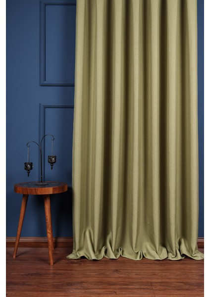 Fıstık Yeşili Keten Blackout Karartma Güneşlik ( Pilesiz Düz Dikim) fiyatları