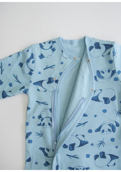 Organik Panda Uyku Tulumu Mavi fırsatları