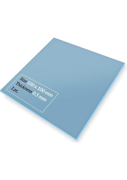 Tp-3: Premium Performans Termal Ped, 100 x 100 x 0,5 mm (1 Adet) - Yüksek Performans, Özellikle Yumuşak, Ideal Boşluk Doldurucu, Köprü Boşlukları, Termal Pedler Gpu, Termal Ped Cpu