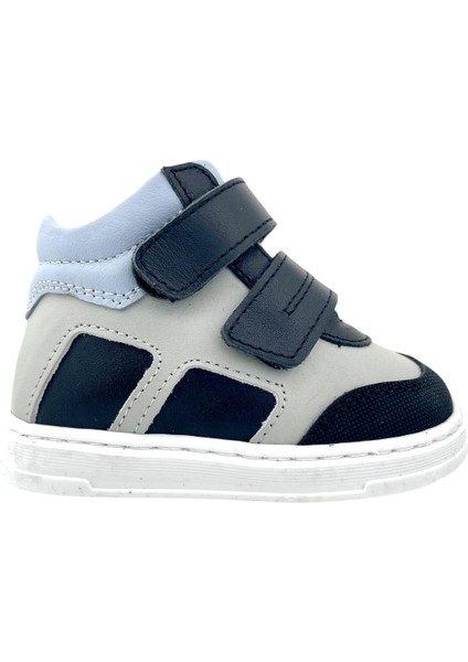 Ottoman Erkek Bebek Ilk Adım Ayakkabısı Lacivert-Gri