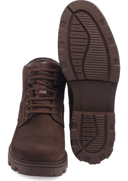 Kahve Hakiki Nubuk Deri Erkek Casual Bot - E24K1BT57086-A39 fırsatları