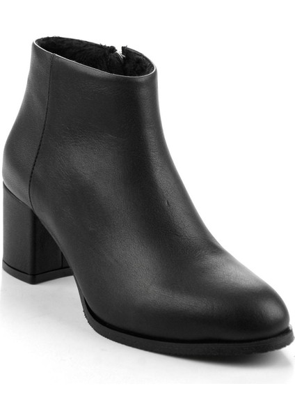 Siyah Hakiki Deri Kadın Bot & Bootie K02208022103 fiyatları