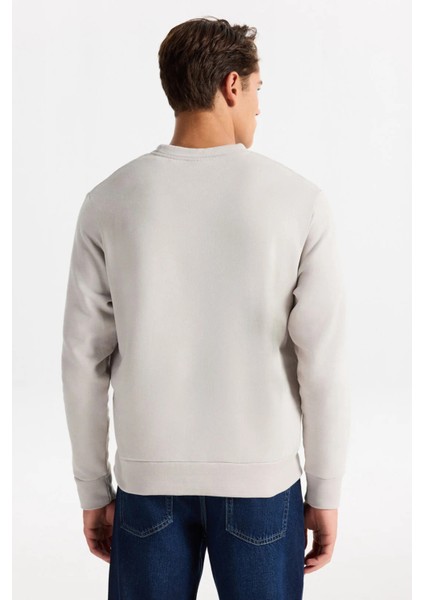 Erkek Jcostance Bisiklet Yaka %100 Pamuk Sweatshirt 12282821 Taş indirimleri