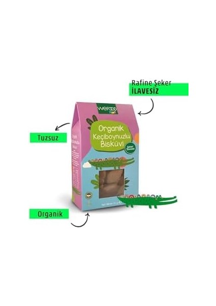 Wefood Kids Organik Keçiboynuzlu Bisküvi 55 gr 8683347030439 fiyatları