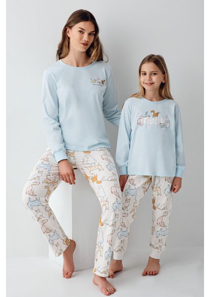 Kız Çocuk Mavi Pijama Takımı fiyatları