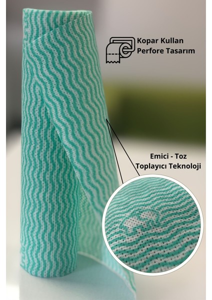 Hassas Temizlik Bezi 30 Yaprak - Yeşil Renk - 1 Paket fiyatları