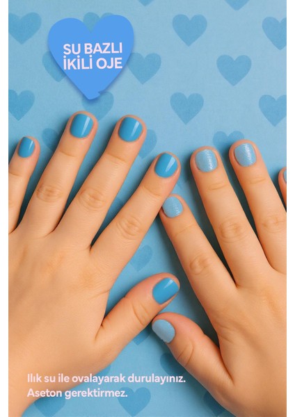 Wemara Lıttle Prıncess Su Bazlı Mavı Oje & Glıtterlı Oje Mavı Set 2 Lı (2*8 Ml) fiyatları