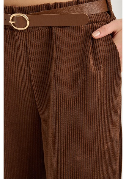 Kadife Geniş Kesim Pantolon fırsatları