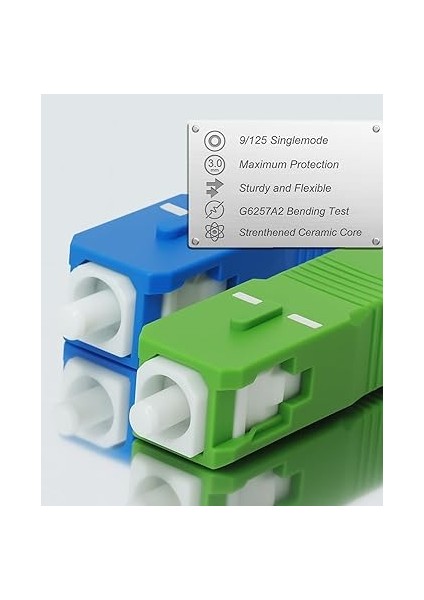- Fiber Optik Kablo Sc/apc - Sc/upc Erkek, Simplex 9/125ΜM Patch Cord, Lszh Fiber Optik Kablo, Beyaz, 5 Metre modelleri