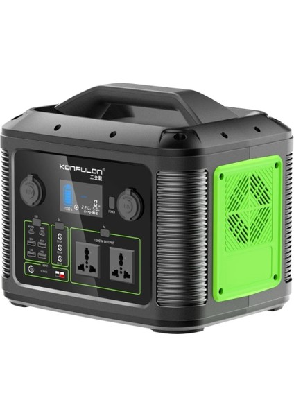 CN06 1200W 315.000 Mah Kamp Şarj 60W Pd - SIYAH-(5796)