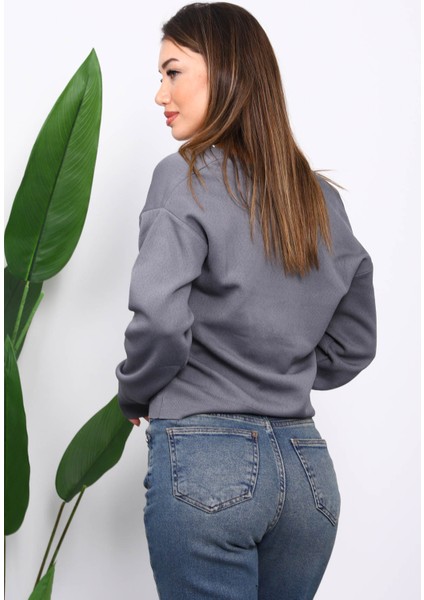 Füme Çift Cepli Fermuarlı Triko Hırka fırsatları