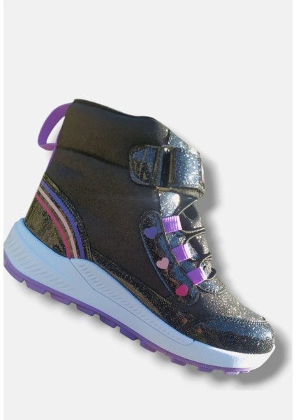 Kız Çocuk Kışlık Kaymaz Taban Su Geçirmez Cırt Cırtlı Yarım Bot modelleri