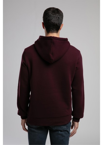 Greg Erkek Kapüşonlu Sweatshirt Mürdüm modelleri