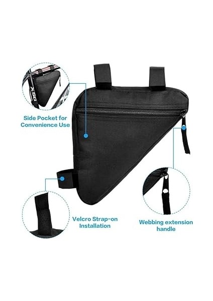 Bisiklet Çantası Kadro Arası Su Geçirmez Üçgen Çanta 1 Adet fırsatları