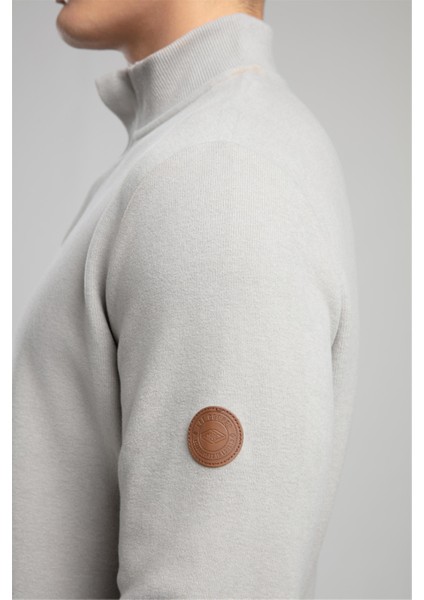 Luke Erkek Dik Yaka Sweatshirt Bej indirimleri