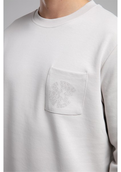 Livos Erkek O Yaka Sweatshirt Taş fırsatları