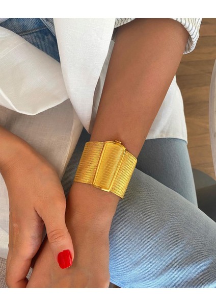 Kadın Gümüş 19 Sıra Trabzon Hasır Bileklik