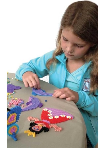 Boncuk 201-50 Ütü Boncuğu Torbası, Yakl. 3.000 Renkli Midi El Işi Boncuğu, 5 mm Çapında, Pastel Karışım, Büyükler ve Küçükler Için Yaratıcı El Işi Eğlencesi modelleri