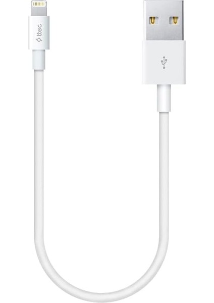 Minicable 30CM iPhone ile Uyumlu Şarj Kablosu - Beyaz (2DK7512B)