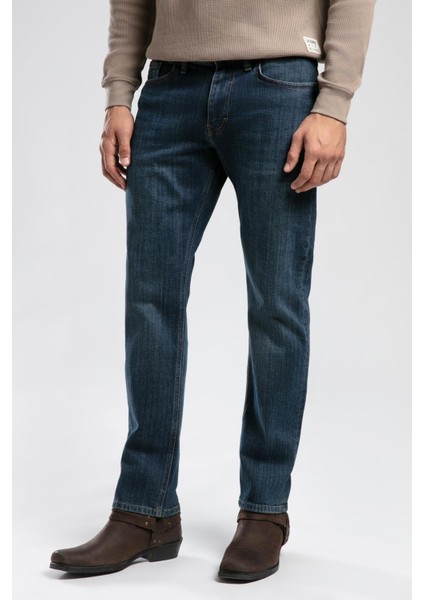 Harry Normal Bel Normal Kesim Düz Paça Mavi Erkek Jean Pantolon fiyatları
