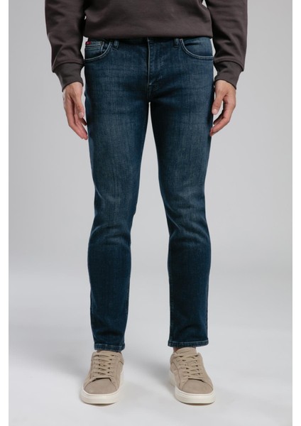 Jagger Normal Bel Dar Kesim Düz Paça Acerra Teal Dark Erkek Pantolon