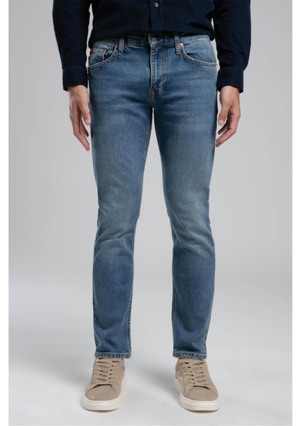Jagger Normal Bel Dar Kesim Düz Paça Mavi Erkek Jean Pantolon fiyatları