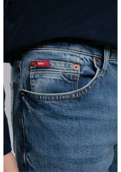 Jagger Normal Bel Dar Kesim Düz Paça Mavi Erkek Jean Pantolon fırsatları