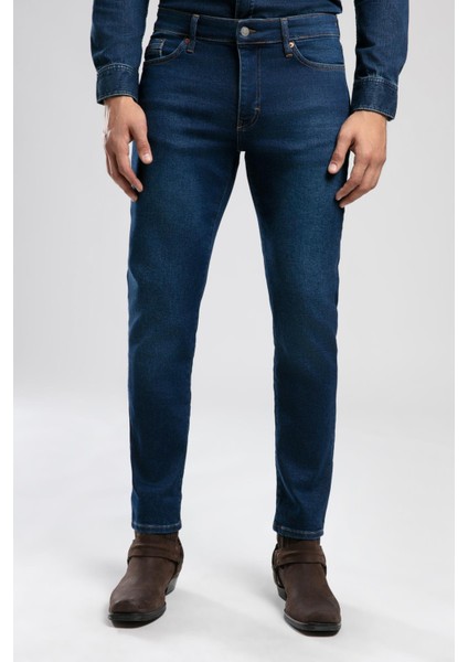 Jack Normal Bel Dar Kesim Dar Paça Erkek Jean Pantolon Pepper Mid Blue fiyatları