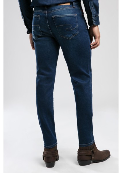 Jack Normal Bel Dar Kesim Dar Paça Erkek Jean Pantolon Pepper Mid Blue modelleri
