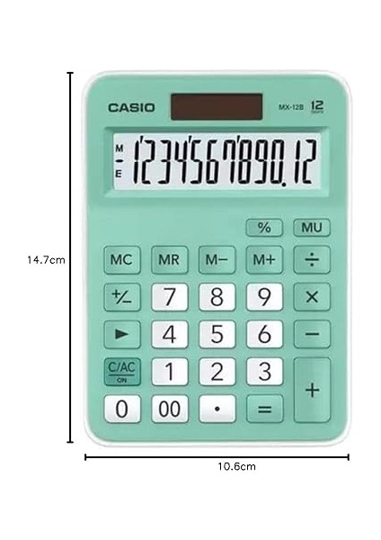 MX-12B-GN Açık Yeşil 12 Hane Masa Üstü Hesap Makinesi indirimleri