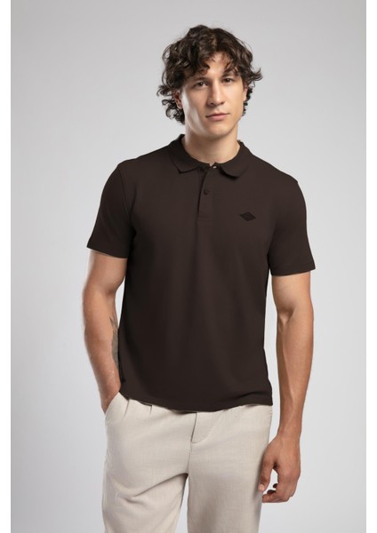 Resao Erkek Polo Yaka T-Shirt Kahve