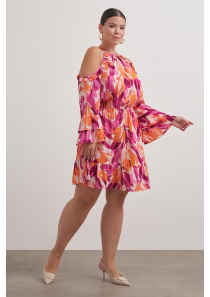 Pencere Detaylı Volanlı Elbise fiyatları