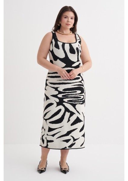 Desenli Triko Elbise indirimleri