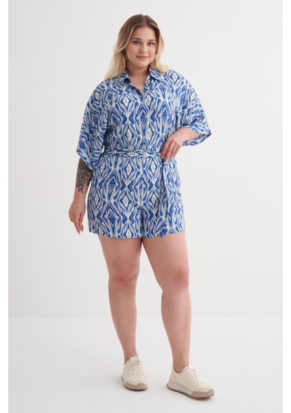 Beli Lastikli Kuşaklı Kısa Tulum fiyatları