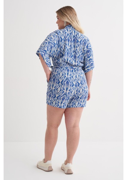 Beli Lastikli Kuşaklı Kısa Tulum modelleri