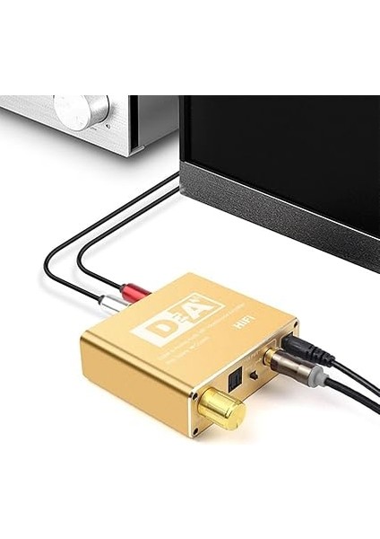 Koaksiyel Toslink Optik Dijital To 3.5mm Rca Analog Ses Çevirici Adaptör fiyatları