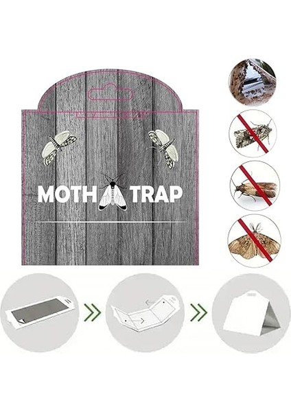 5'li Set Kendinden Yapışkanlı Güve Tuzağı, Feromonlu, Mutfak ve Elbise Dolabı Için Kiler Güvelerine Karşı Etkili Çözüm fırsatları