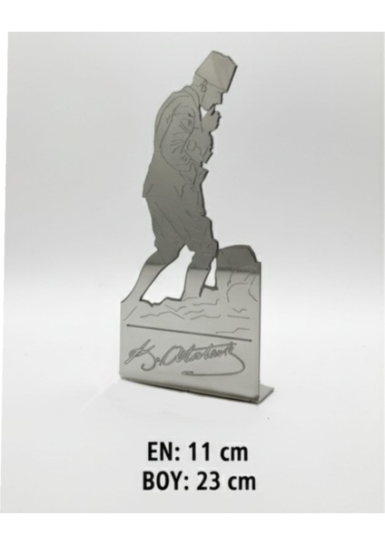 Atatürk Lazer Kesim Masaütü Metal Büst Hediyelik modelleri