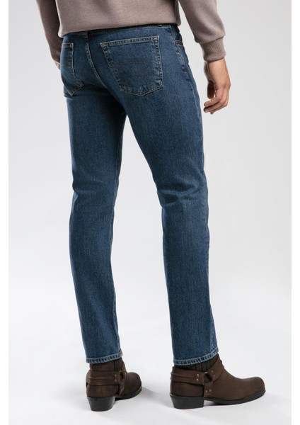 London Normal Bel Dar Konik Kesim Daralan Paça Mavi Erkek Jean Pantolon fiyatları