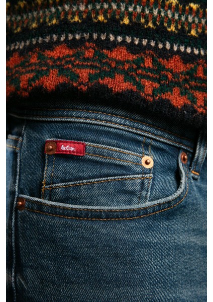 Harry Orta Bel Düz Kesim Düz Paça Mavi Erkek Jean Pantolon fırsatları