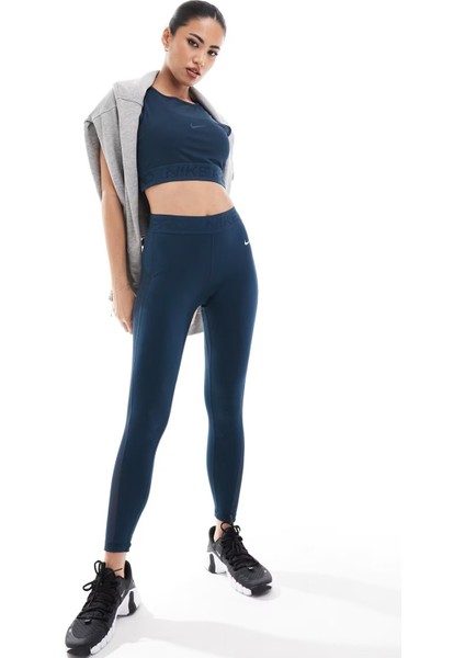 Pro Women's Mesh Tight Fit Tank Top Kadın Transparan Spor Bustiyer Petrol Mavisi fırsatları